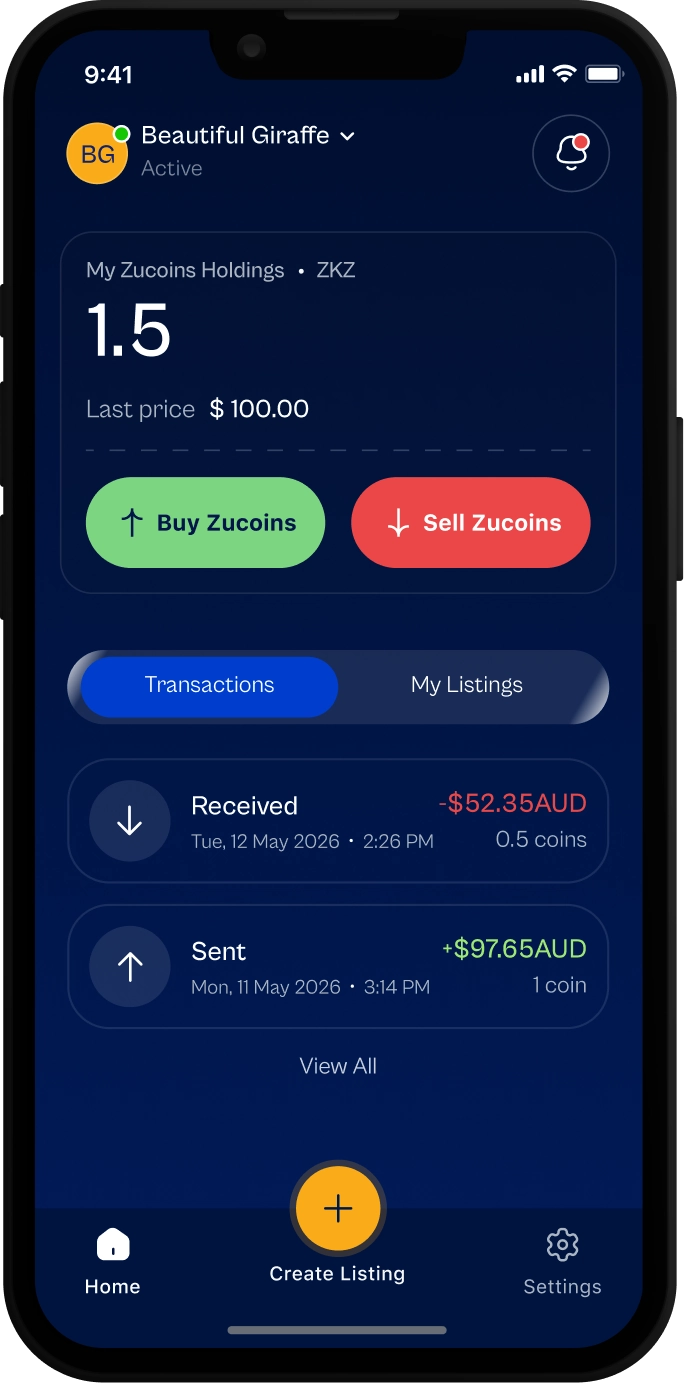 The Zutopia portfolio dashboard on an iPhone